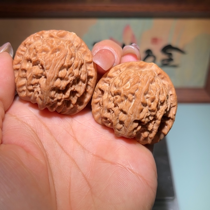 吊坠文玩核桃白狮子