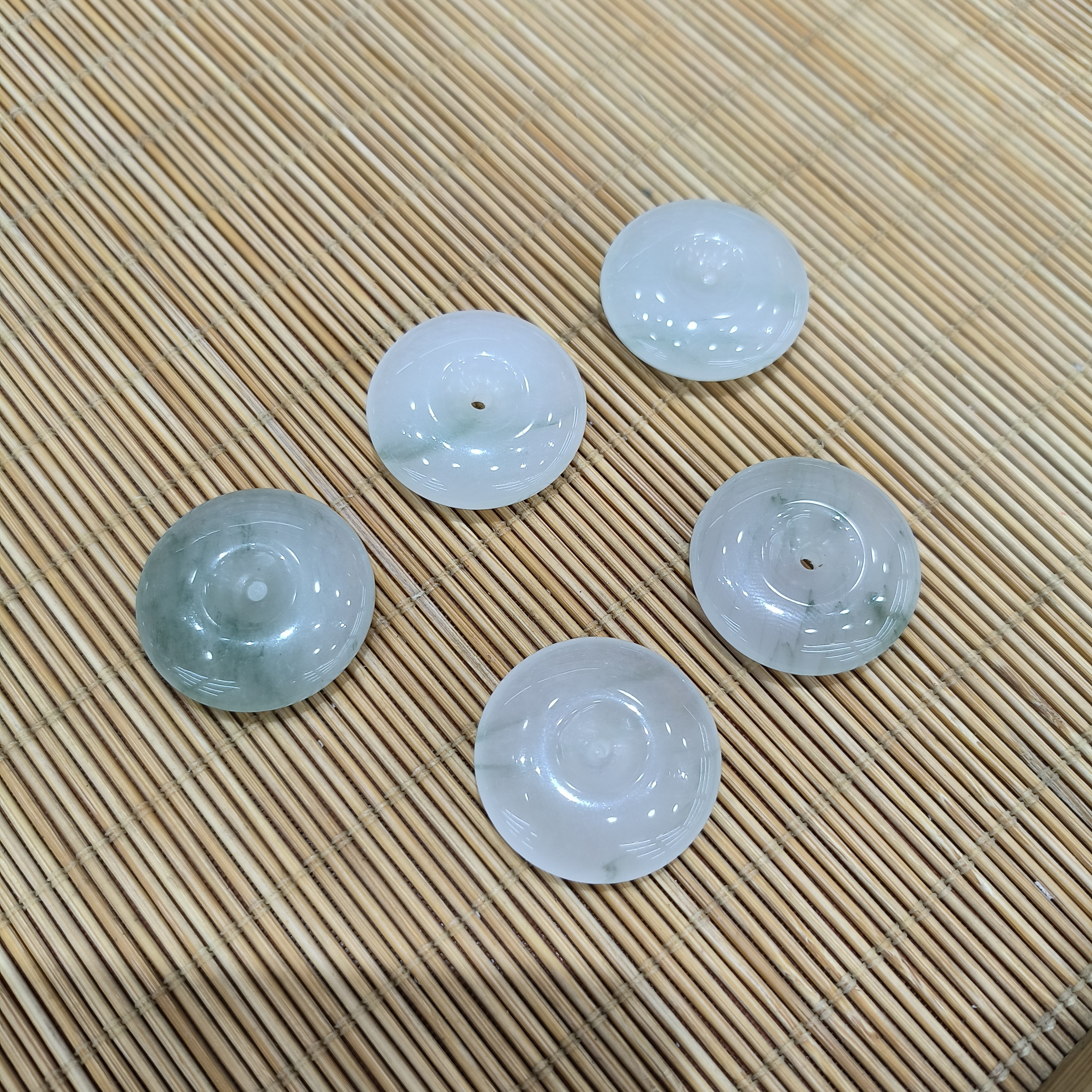 金丝玉天山翠25平安扣PP051 多样性发其一