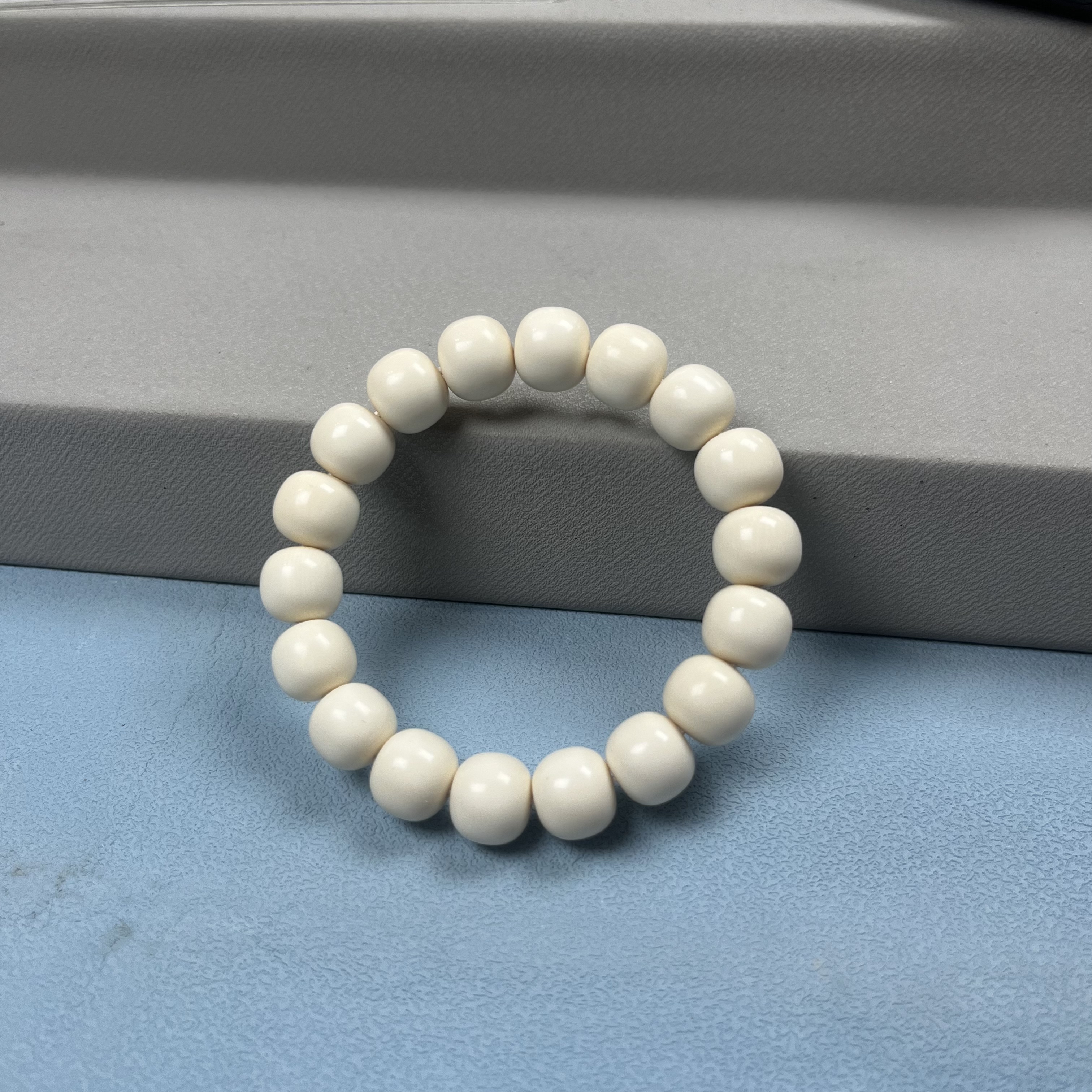 sc200/高品质白冰老型手串12*11mm 天然保真猛犸牙