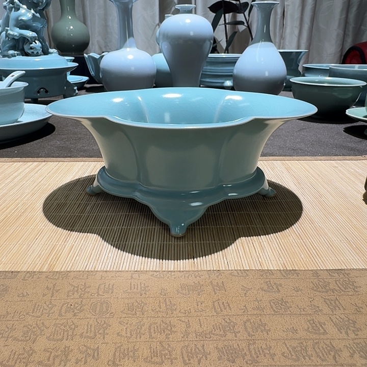 摆件陶海棠盘。。。。。。