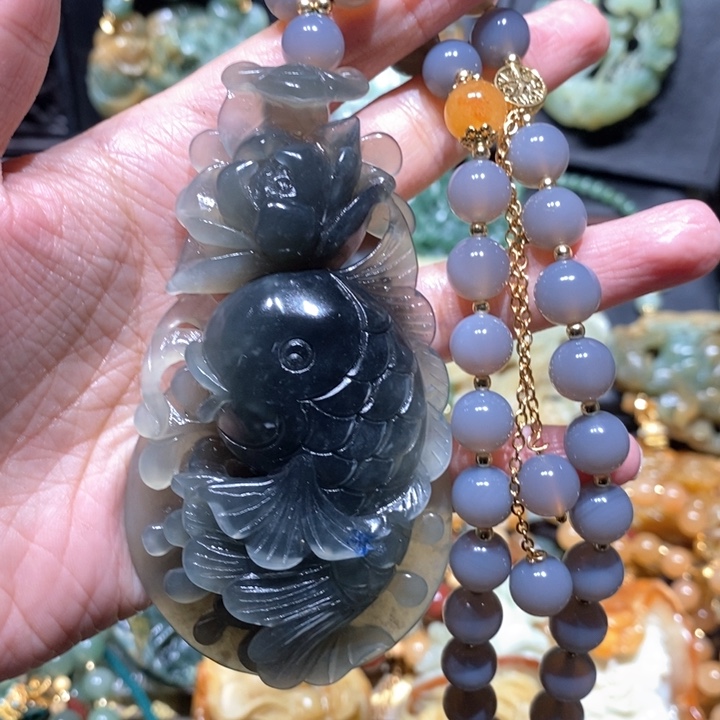 岫玉毛衣链未镶嵌