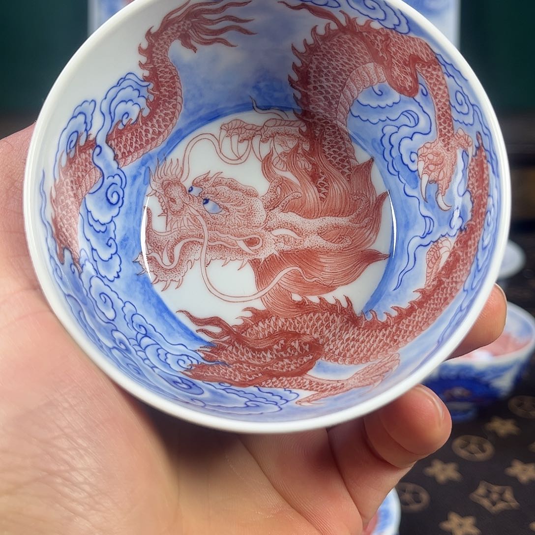 瓷片自成堂景德镇手工手绘