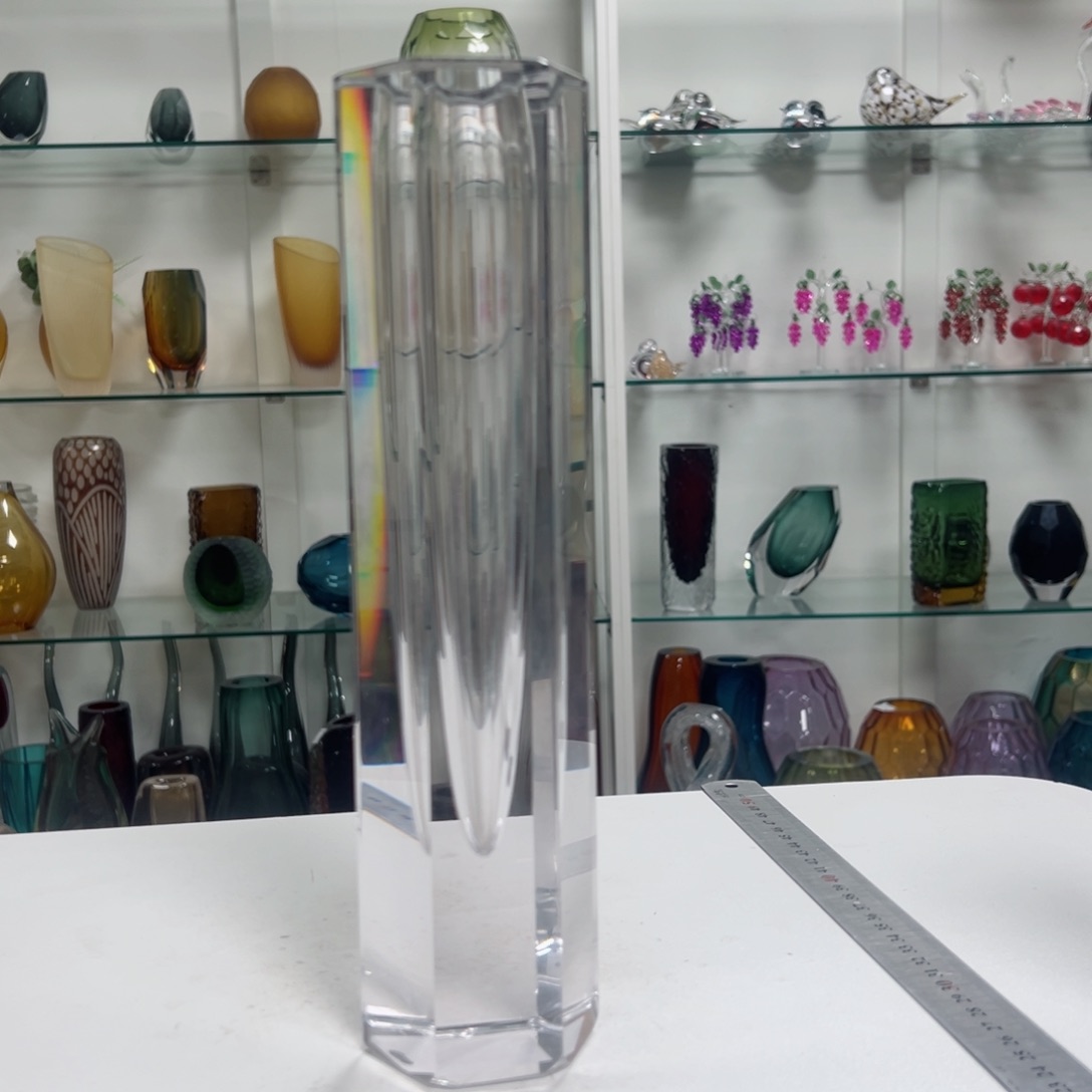 幻彩琉璃花瓶花器纯手工制品高度28