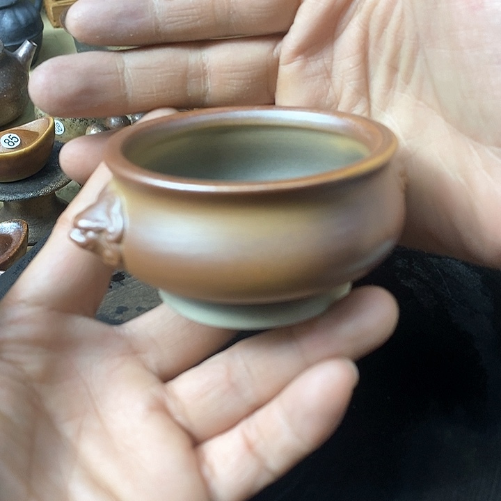 杯手工粗陶、柴烧茶器