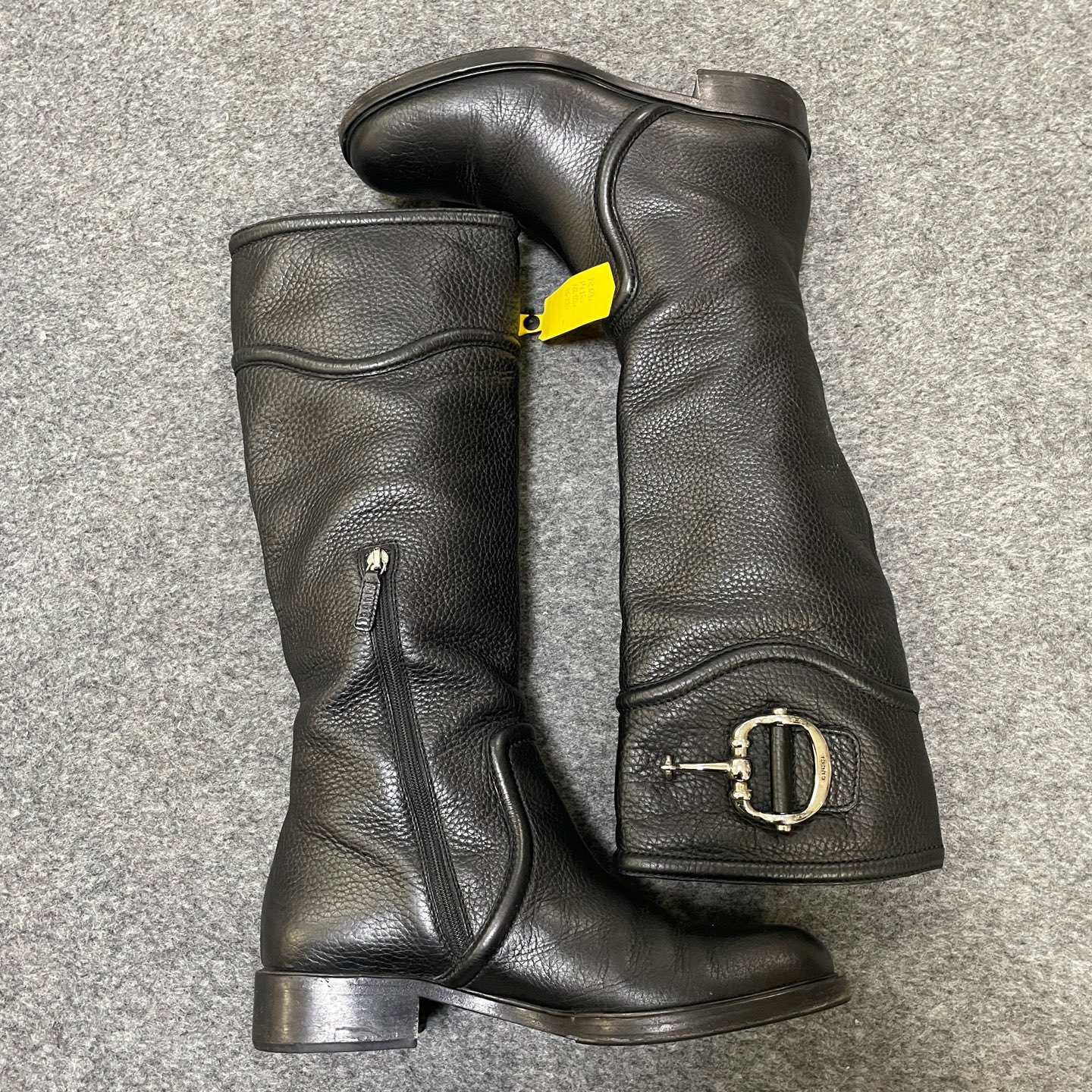 95新 GUCCI/古驰 简约休闲圆头 高筒靴尺码：37 编码：15180