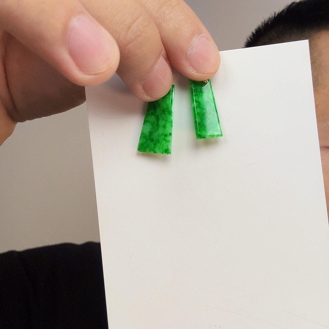 翡翠18K金镶嵌颈饰多样性发货只发一件