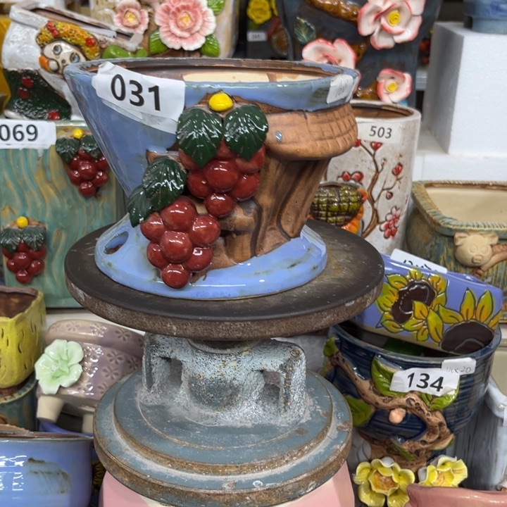 紫砂花盆粗陶材质多肉花盆