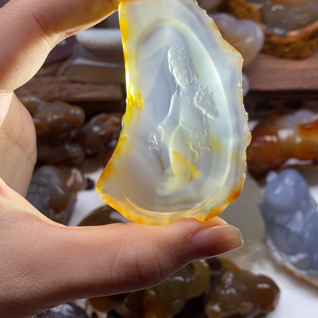 ༺***༻玛瑙/玉髓未镶嵌颈饰