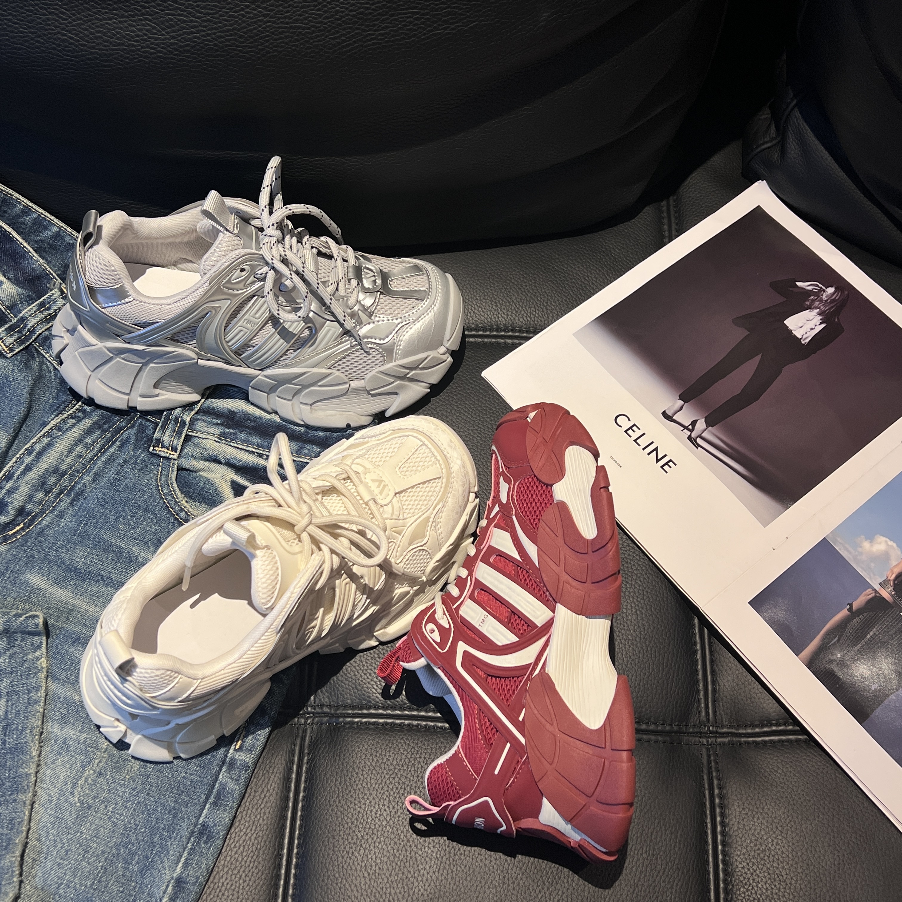 小鹿//26年新款韩版休闲运动风设计师小众洋气舒适厚底显脚小老爹