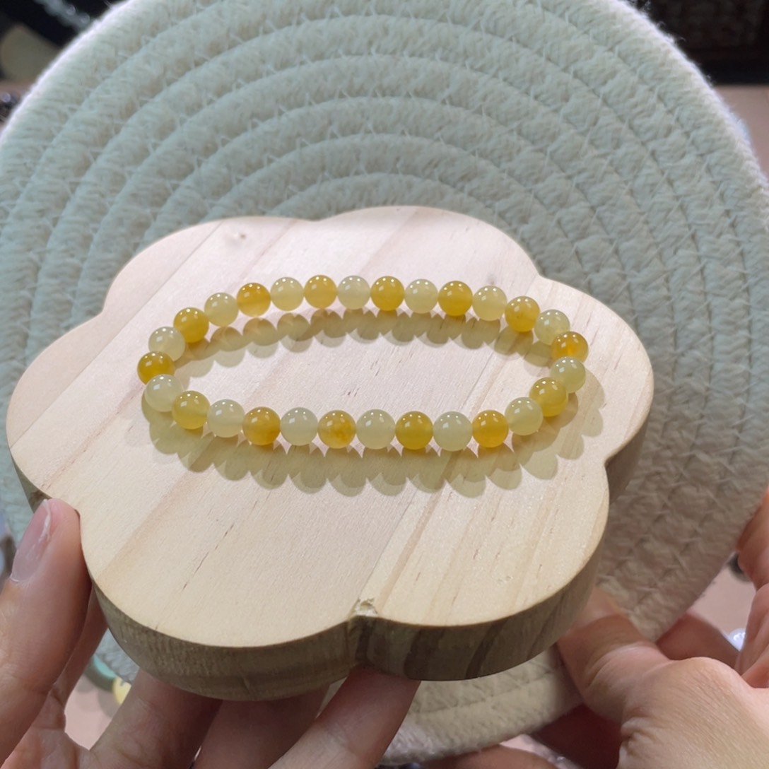 翡翠散珠天然缅a翡翠风铃花