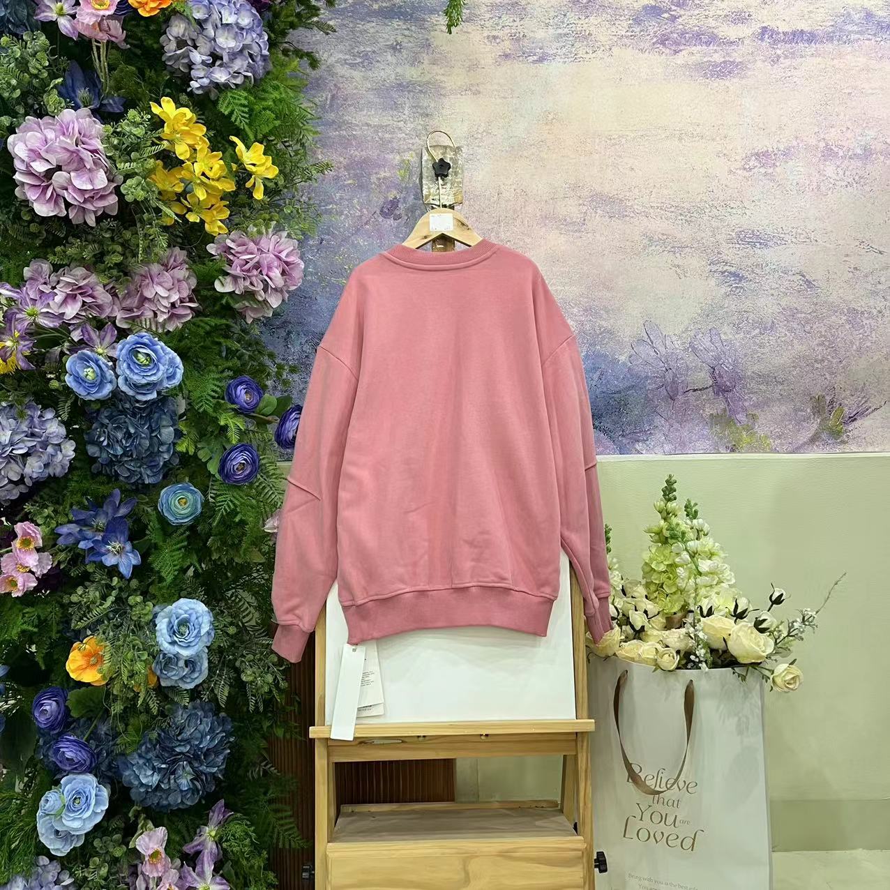 390F粉色卫衣6356