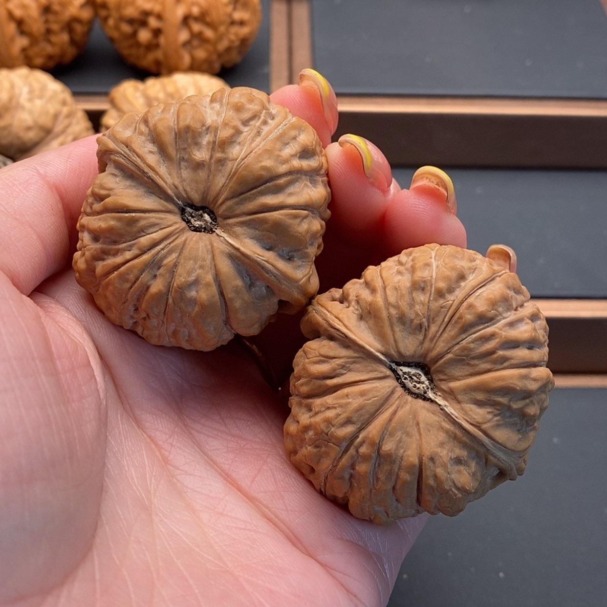 【闪购商品】文玩核桃把件南瓜41