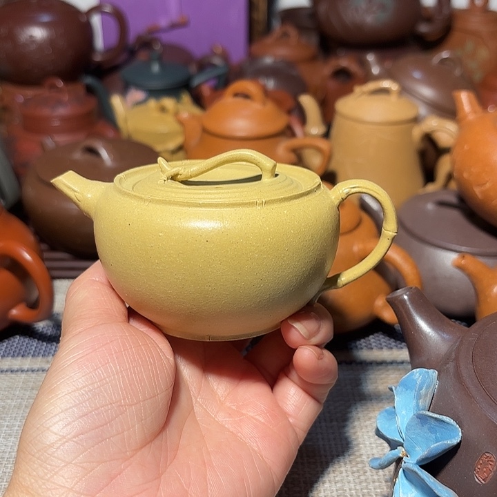 紫砂茶壶原矿宜兴紫砂手工痕迹