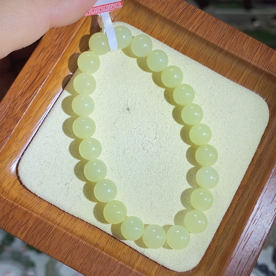 和田玉黄口8mm未镶嵌