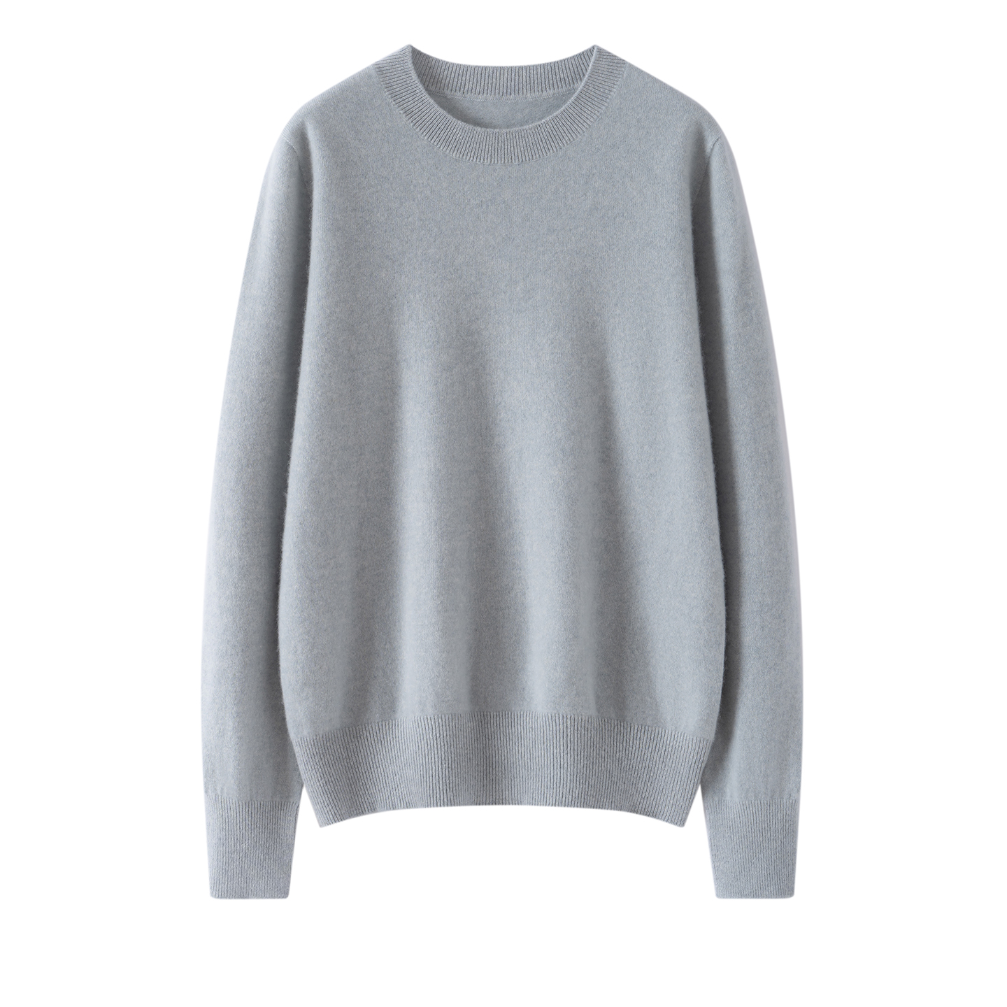 100%纯山羊绒女式常规款圆领羊绒衫针织保暖纯色休闲长袖秋冬260