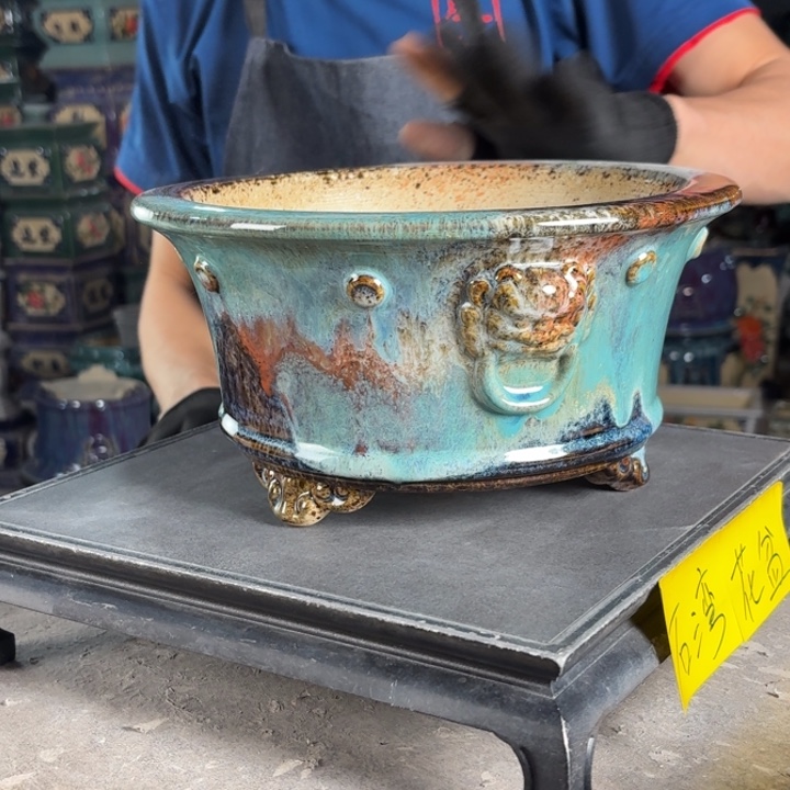 一风堂石湾花盆 内22*11编号722