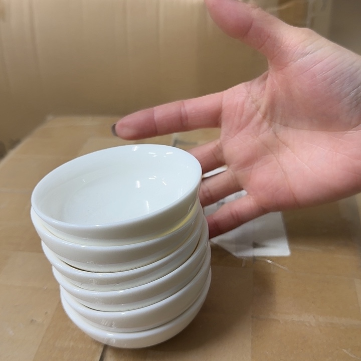 高端羊脂玉系列茶杯六个一组普洱杯50