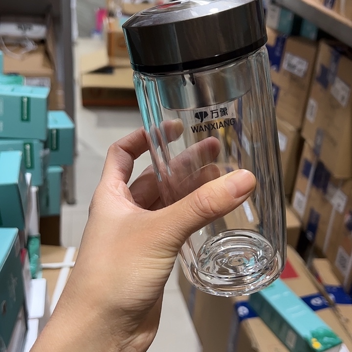 万象时空知了v406玻璃杯360加杯套