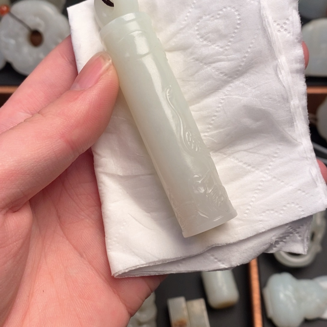 和田玉挂件未镶嵌宿**剑