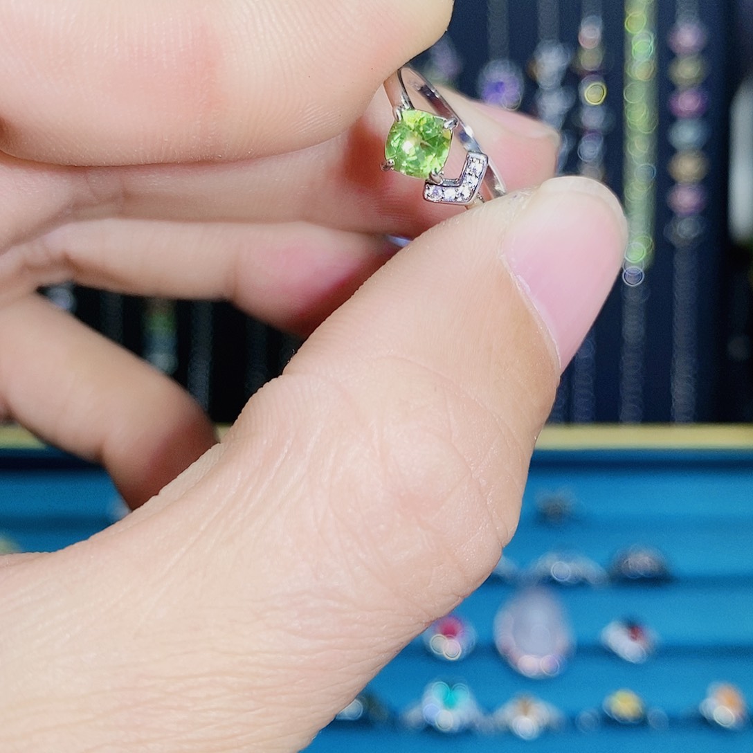 紫晶珠宝半成品银S925镶嵌