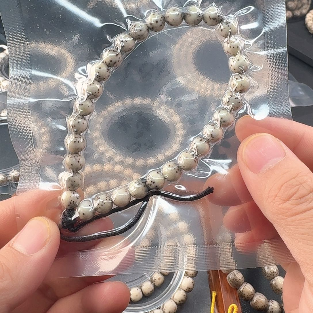 星月菩提手串糯冰河豚圆珠手持7mm