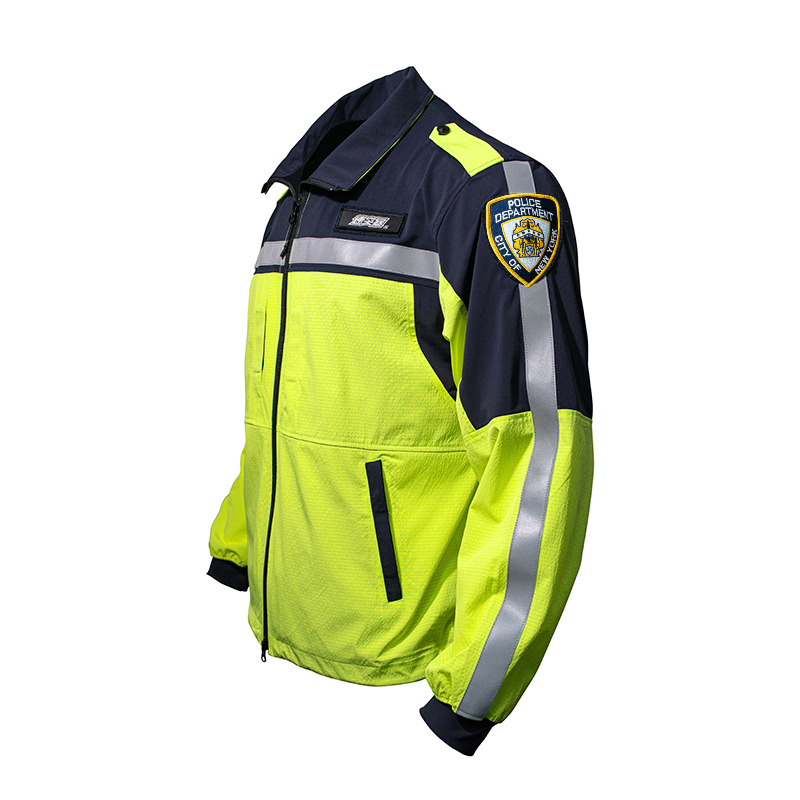 美式荧光绿夹克户外探险防晒衣宽松大码透气速干美国骑行男青年帅