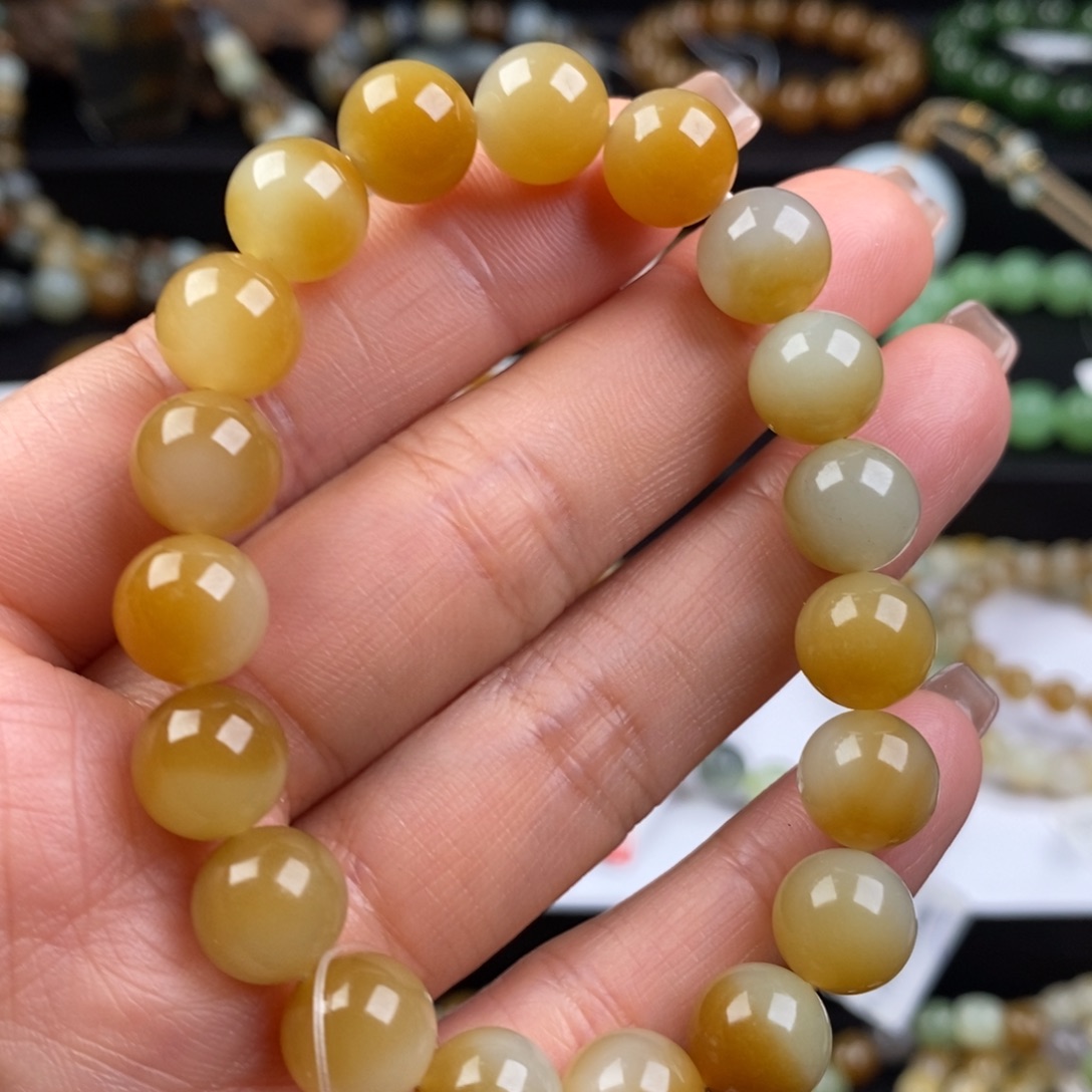 和田玉手串未镶嵌