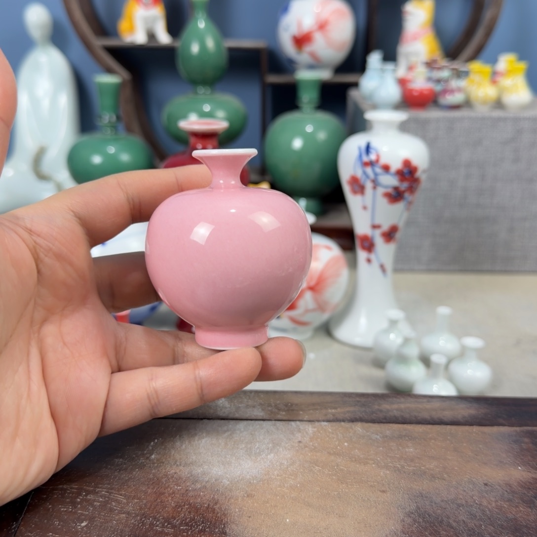 陶瓷手工小花器摆件