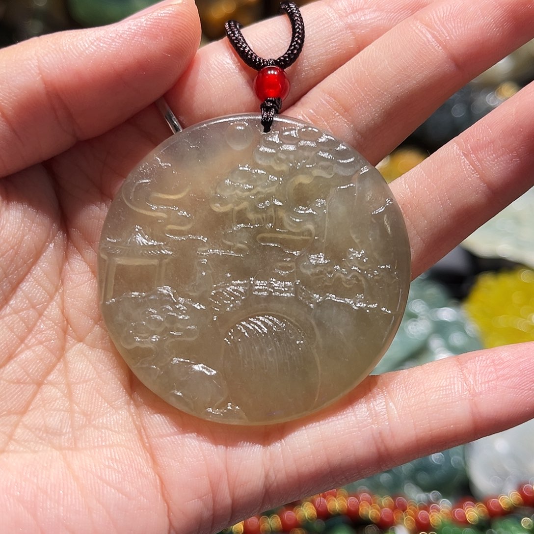 未镶嵌岫玉毛衣链