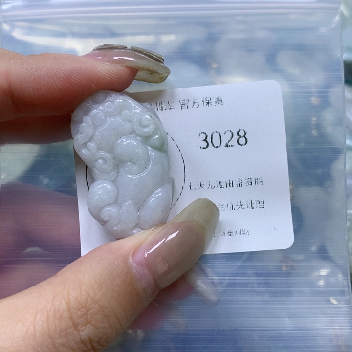 翡翠颈饰未镶嵌貔貅