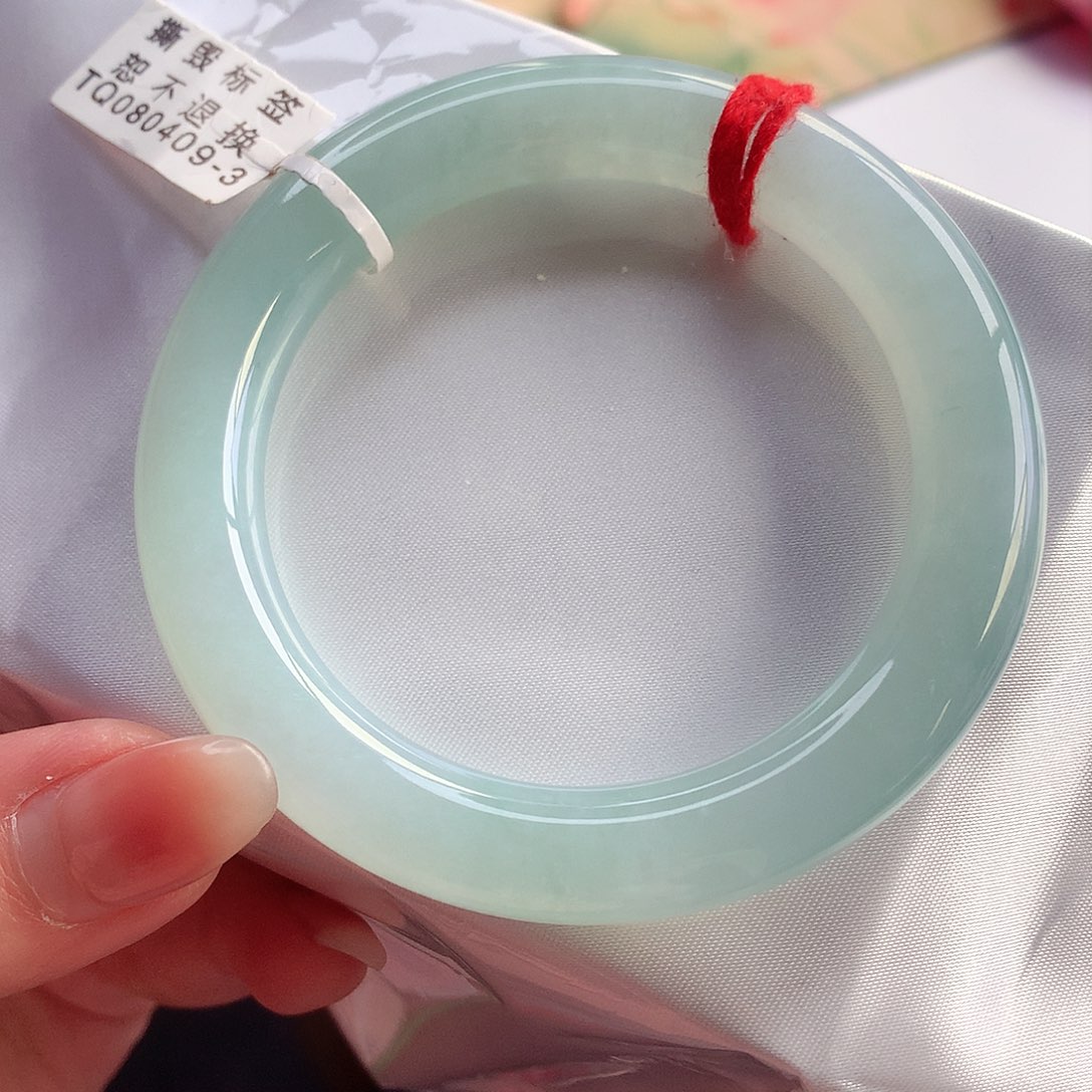 翡翠手镯未镶嵌天然A货翡翠55/56