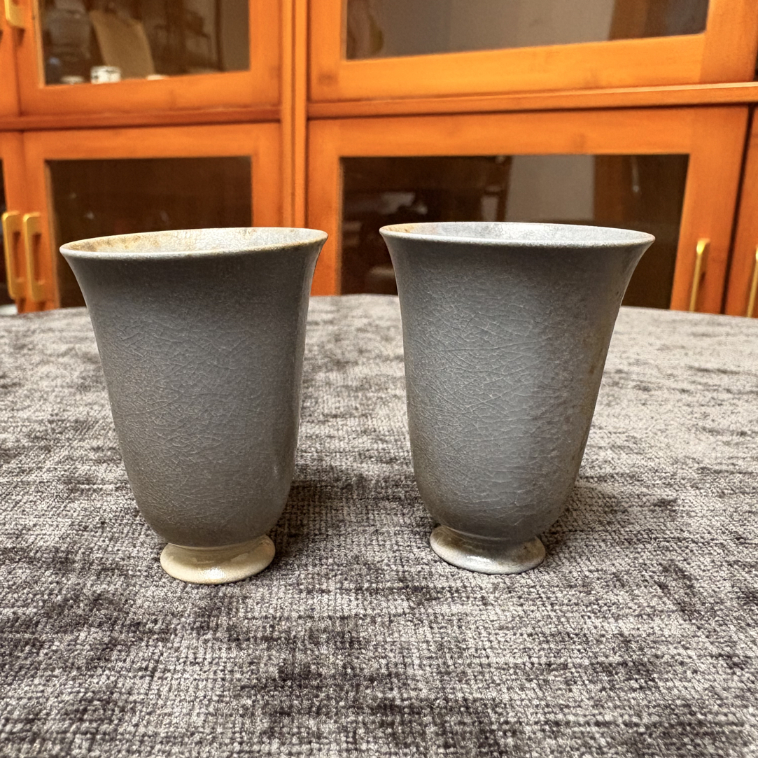 柴烧，裸烧自然落灰釉闻香杯（单只价格）