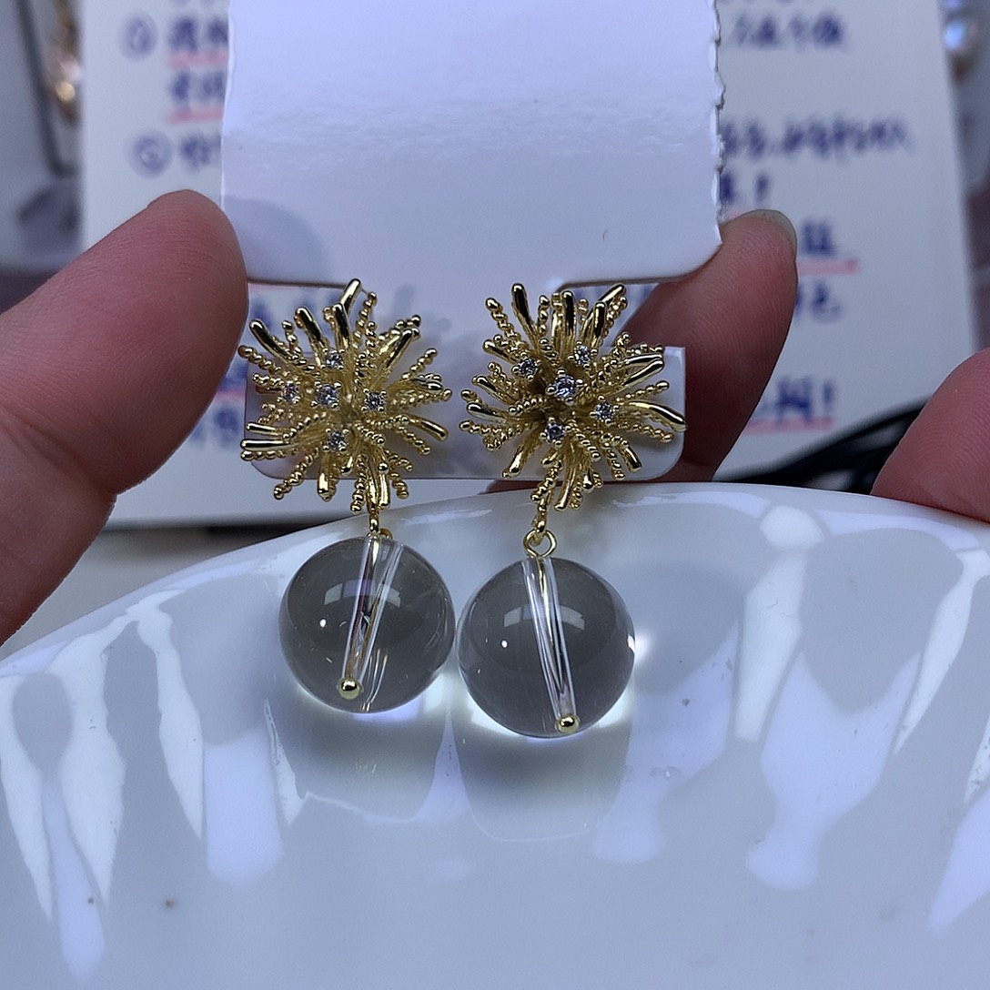 淡水珍珠耳饰合金福利4594白水