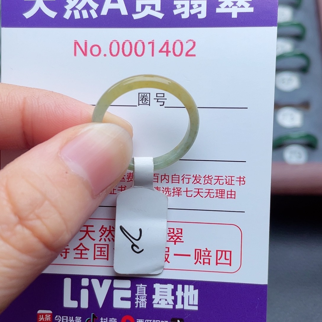 【闪购商品】翡翠戒指未镶嵌墨**?天然