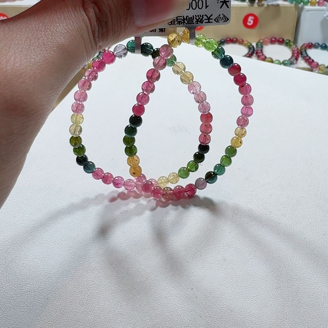 碧玺手链未镶嵌多样性发一条