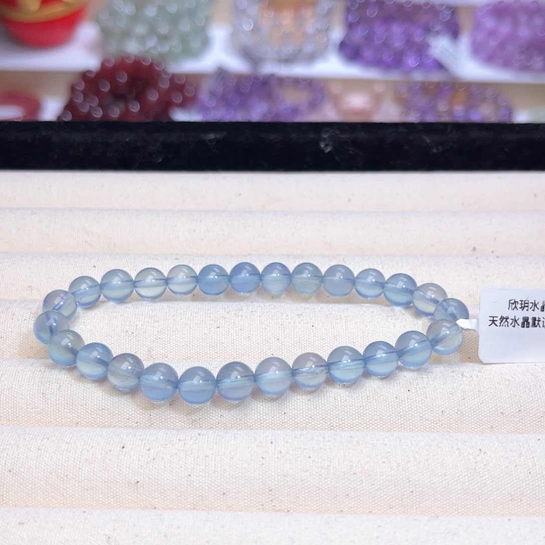 水晶手链未镶嵌?天然水晶7mm