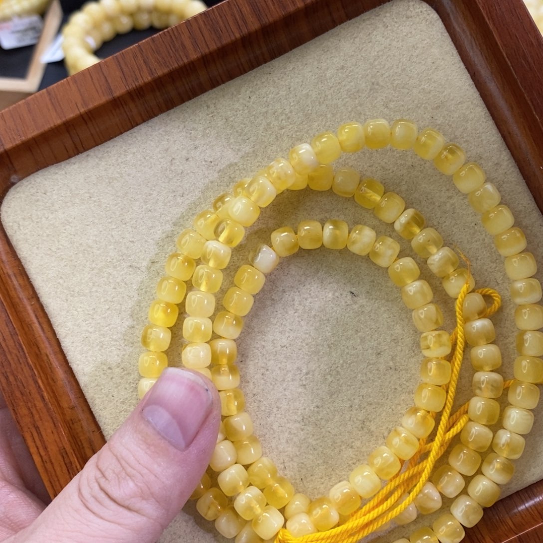 蜜蜡珠宝奇石未镶嵌6.5mm