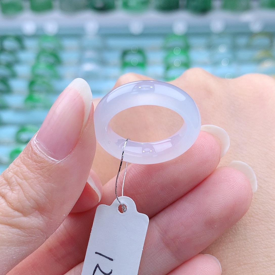 翡翠戒指未镶嵌缅甸翡翠A货