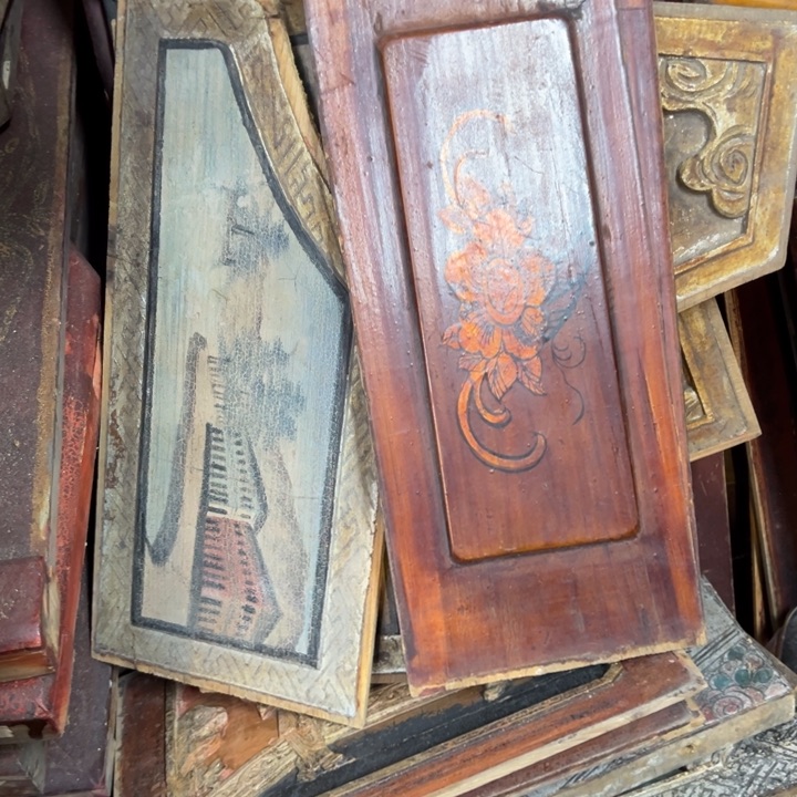 【闪购商品】香榧木丝**耳木雕花板艺术