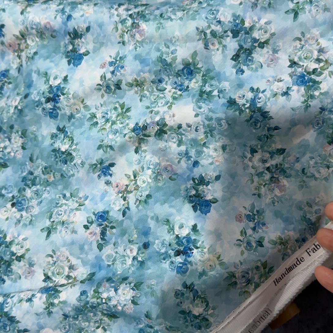 棉纯棉60支加密贡缎1米价X1.1米宽D