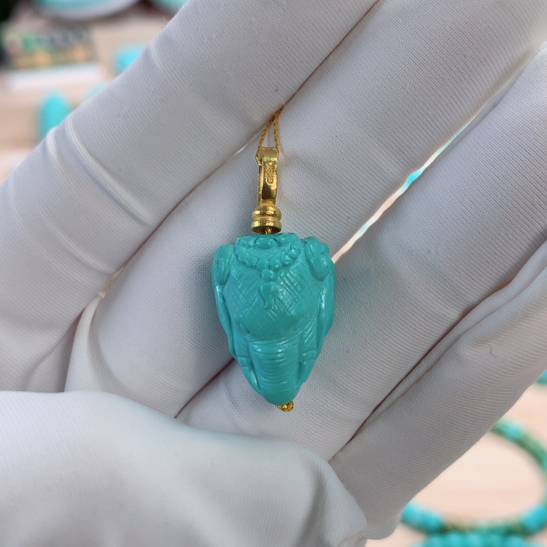绿松石挂件未镶嵌