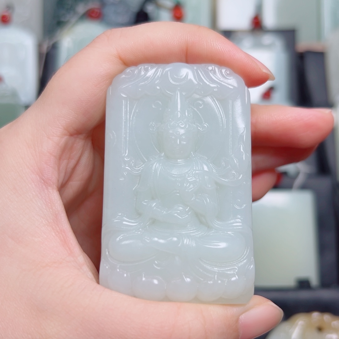 和田玉未镶嵌挂件