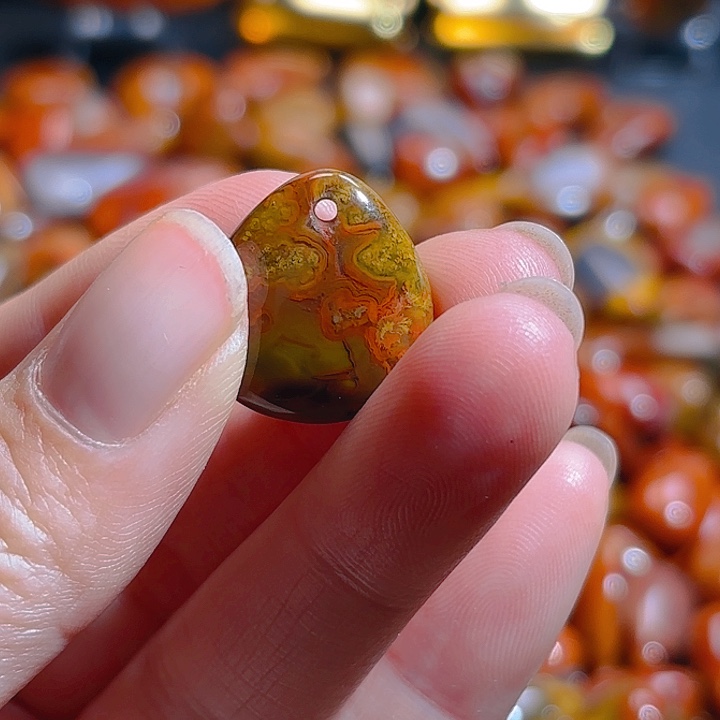 玛瑙/玉髓吊坠(不含链)未镶嵌