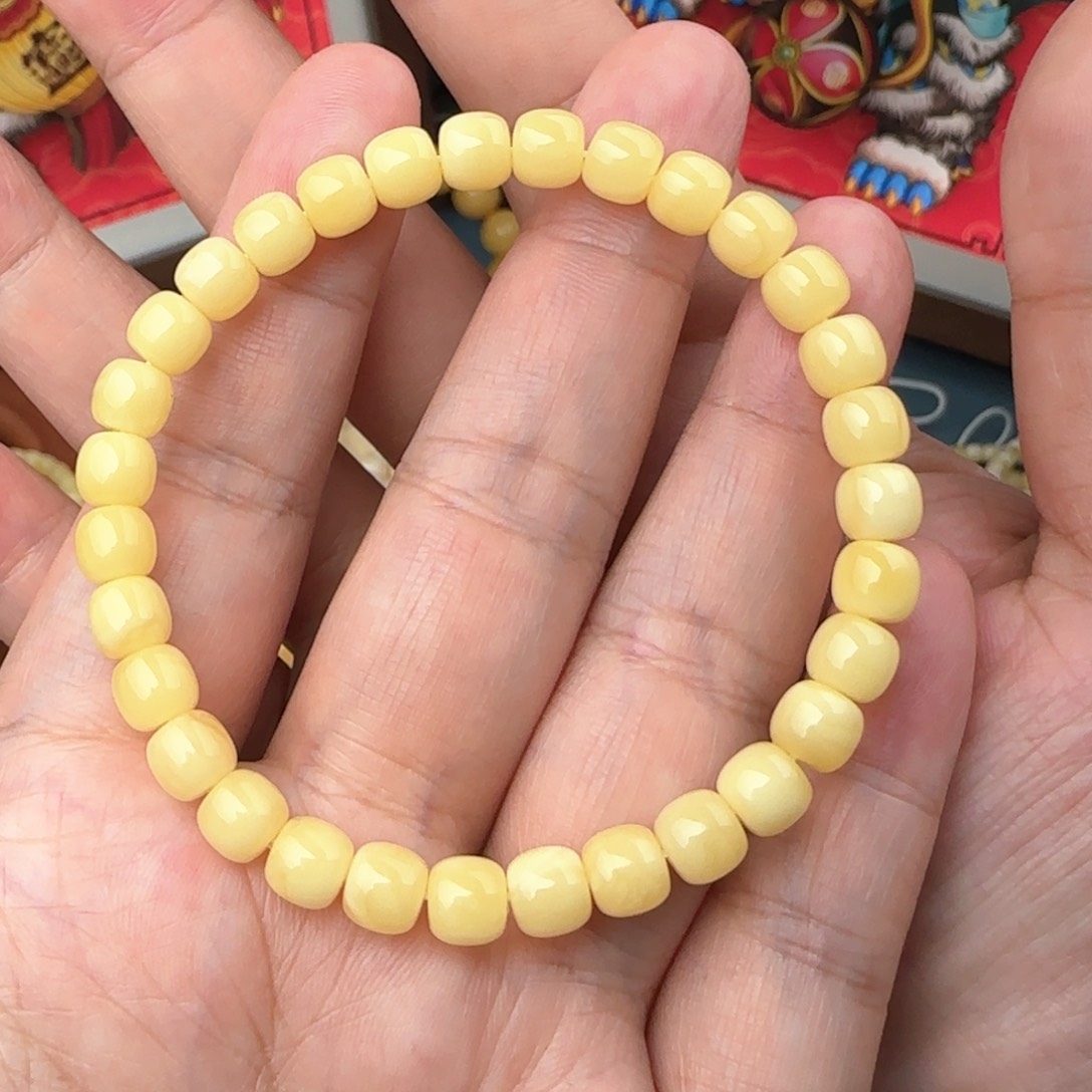 琥珀手链未镶嵌6.5咪