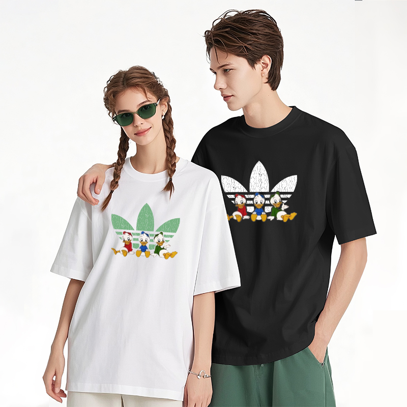 落肩袖圆领夏季短袖通用日常T恤街头ins休闲时尚轻便