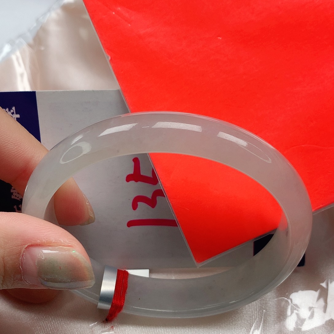 翡翠手镯未镶嵌瑞*58圈贵缅甸天然A货