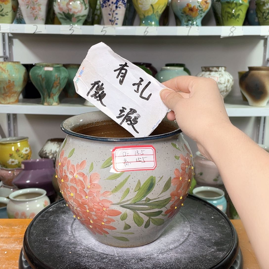 景德镇陶瓷花盆花器暇256