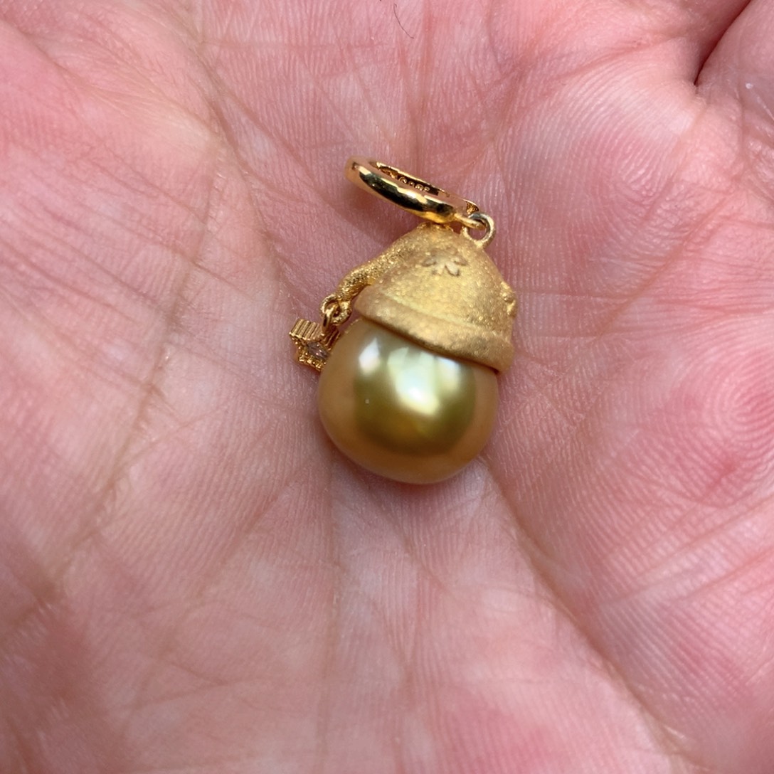 海水珍珠颈饰银S925镶嵌