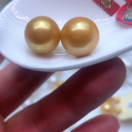 淡水珍珠耳饰银S925镶嵌