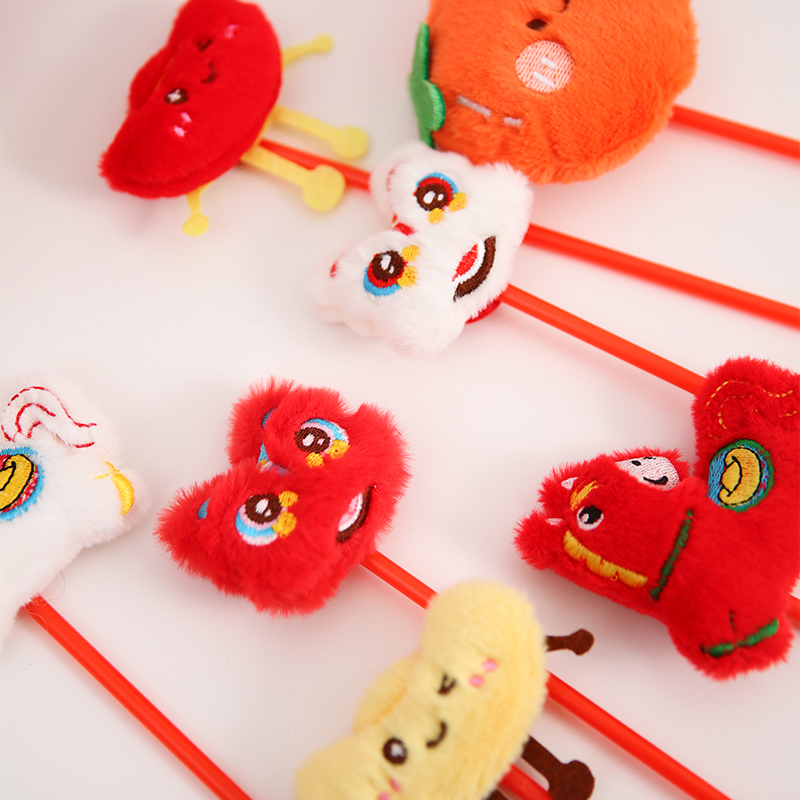 【花喜爱】2026新年国风喜庆装饰醒狮元宝配件手工diy花艺资材